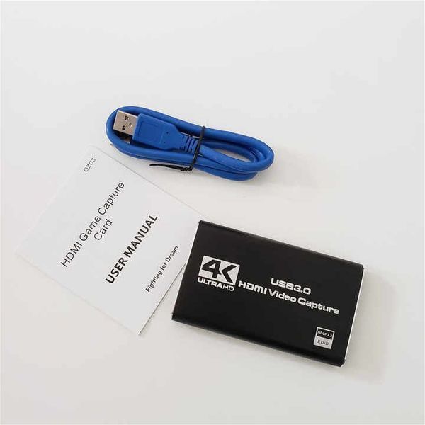 Зовнішня карта відеозахоплення 4K HDMI в USB 3.0 з мікрофонним входом та виходом на навушники, пристрій відео оцифрування ( 4K (4471) 4K HDMI фото