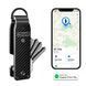 Смарт-брелок для ключів з підтримкою Apple FindMy Металевий тримач для ключів Органайзер Чорно-сірий 117072 фото 1