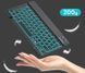 Універсальна бездротова Bluetooth клавіатура + мишка з RGB підсвічуванням 25х15см Чорна (4696) Кл+м-Ч фото 6