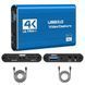 Зовнішня карта відеозахоплення 4K HDMI в USB 3.0 Blue з мікрофонним входом та виходом на навушники, пристрій відео оцифрування (4774) 4K-HDMI-Blue фото 2