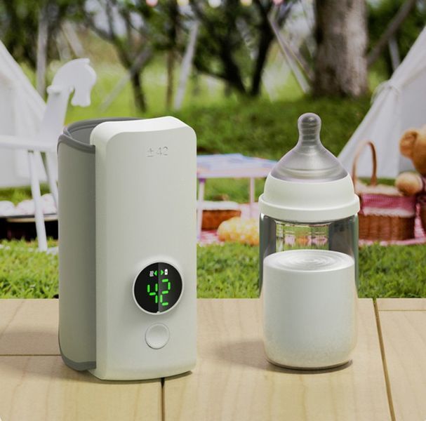 Портативний підігрівач для пляшечок Bottle Warmer 6L з контролем температури акумуляторний від USB White (4833) Bottle Warmer-6L фото