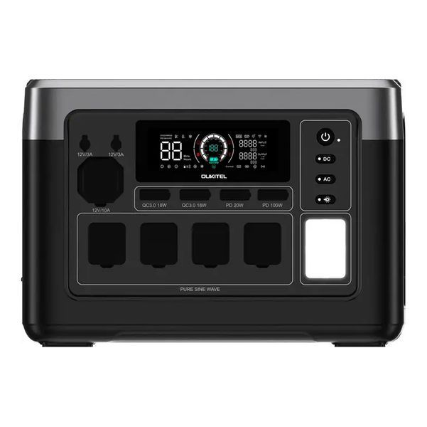Зарядна станція резервного живлення LiFePO4 Oukitel P1500E Plus, 1800 Вт, 1536 Вт&middot;год 117858 фото