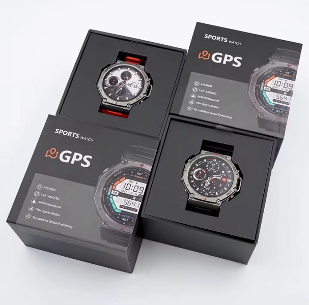 Смарт Часы T REX 3 GPS, 5ATM, с компасом, барометром, экран 1,43" HD AMOLED Тактический 117161 фото