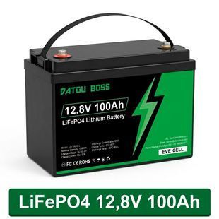 Батарея LiFePO4 EVE 12В 100Ah DATOUBOSS для сонячних електростанцій та кемперів 117866 фото