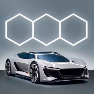 Світлодіодна LED лампа HEXAGON 247x98cm 125W 6500K Освітлення для дому, гаража, майстерні 117376 фото