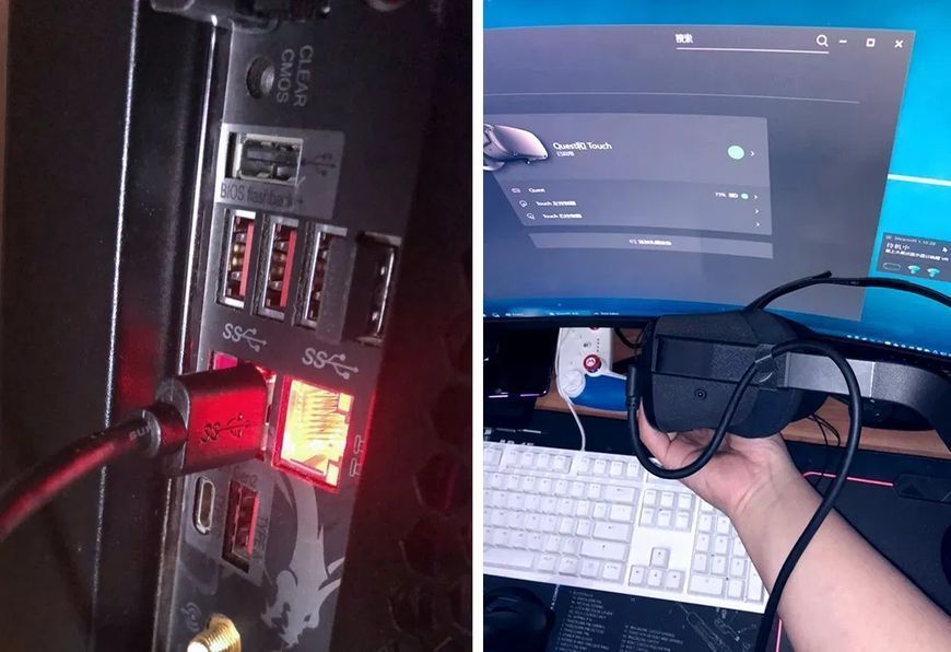 Кабель Oculus Link USB-А 3.2 - USB-С 5 Гбіт/с для Oculus Quest 1-3, Pico 4 5 метрів Чорний 115401 фото