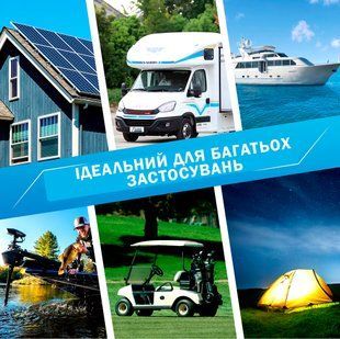 Комплект Аккумулятор LiFePo4, 12V 100А батарея Kepworth 2 USB порта 2.1 + зарядное устройство, фосфат литий железо + BMS battery встроенная 33,2х17,6х22см 116118 фото