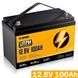 Акумулятор LiFePO4 AVPOZWER 12.8V 100Ah з BMS, літій-залізо-фосфатна батарея для ДБЖ, RV, сонячних систем Помаранчевий 117394 фото 5
