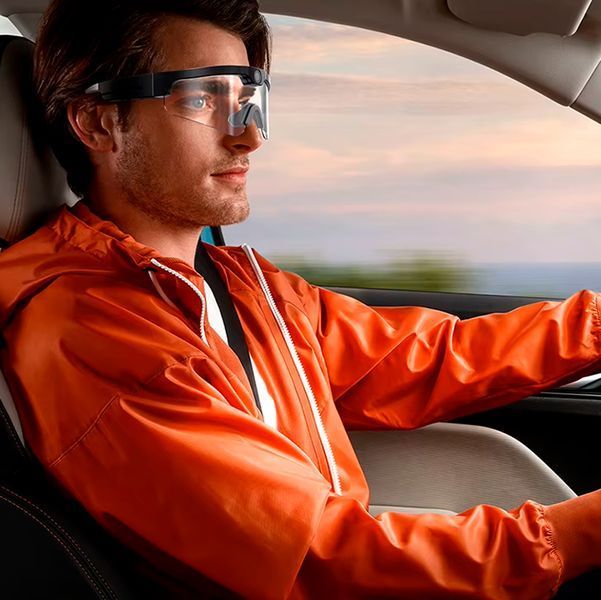 Универсальные Смарт Очки с камерой 4К Bluetooth для спорта Черные с прозрачным стеклом 116924 фото