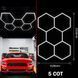 Світлодіодна LED лампа HEXAGON 5 сот 235x162,8 см 280W 6500K Освітлення для дому, гаража, майстерні 117559 фото 1