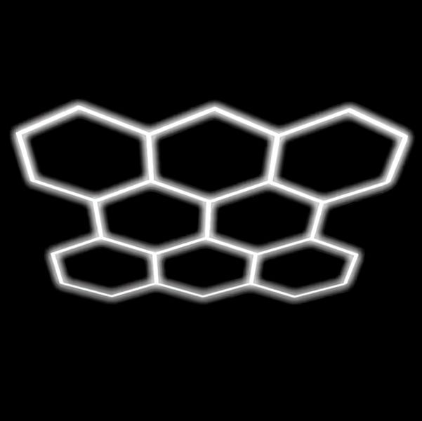Світлодіодна LED лампа HEXAGON 11 сот 325,6x235 см 280W 6500K Освітлення для дому, гаража, майстерні 117562 фото