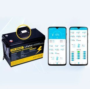 Аккумулятор LiFePO4 MLD-02 12V /200Ah с BMS / Bluetooth и функцией подогрева / Литий-железо-фосфатная батарея для ИБП 117411 фото