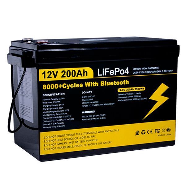 Аккумулятор LiFePO4 MLD-02 12V /200Ah с BMS / Bluetooth и функцией подогрева / Литий-железо-фосфатная батарея для ИБП 117411 фото