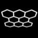 Світлодіодна LED лампа HEXAGON 7 сот 235x244,2 см 280W 6500K Освітлення для дому, гаража, майстерні 117560 фото 11