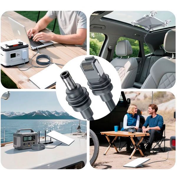 Кабель 15м передача інтернету + живлення DC/USB-C 2в1 для Starlink Mini / V4 Standard для живлення 117727 фото