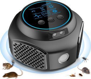 Потужний Ультразвуковий відлякувач мишей, щурів, гризунів та комах Ultrasonic UR03 Black (5047) 115047 фото