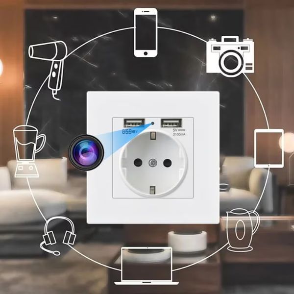 Беспроводная Wi-Fi камера PR1 с дистанционным просмотром движения для охраны дома 1920 x 1080P Белый 117014 фото
