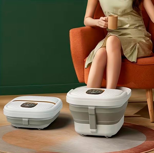 Сложная массажная ножная ванночка ACK Foot Spa с подогревом и массажем Shiatsu роликами для восстановления с пультом управления Портативная 117691 фото