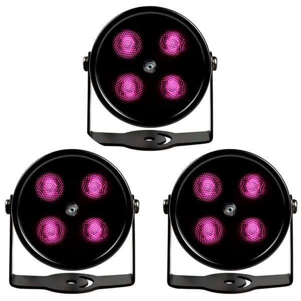 Набор 3шт. Прожектор инфракрасный ИК Уличный для камеры 4 LED 60 градусов до 50 метров ESCAM 460 IP66 Черный 117334 фото