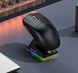 Ігрова Bluetooth - миша Attack Shark X6 PAW3395 із зарядною базою + протиковзкі наклейки Black 115933 фото 5