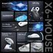 Ігрова Bluetooth - миша Attack Shark X6 PAW3395 із зарядною базою + протиковзкі наклейки Black 115933 фото 9