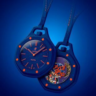 Дизайнерський годинник Swatch Royal Pop, 1:1 Кишеньковий колір Orenji Hachi 117719 фото