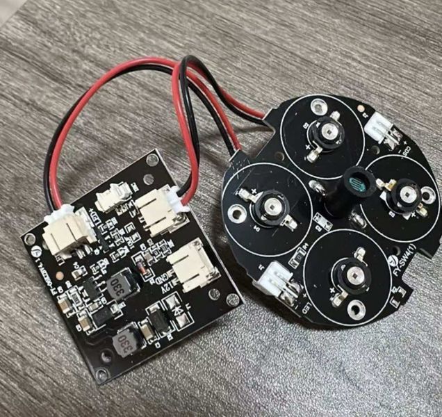 Набір 4шт. Прожектор інфрачервоний ІЧ Вуличний для камери 4 LED 60 градусів до 50 метрів ESCAM 460 IP66 Чорний 117335 фото