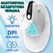 Мишка Бездротова Delux M618 XSD Seeker Bluetooth Анатомічна Вертикальна Ергономічна для ПК ноутбука Біла 116056 фото 6