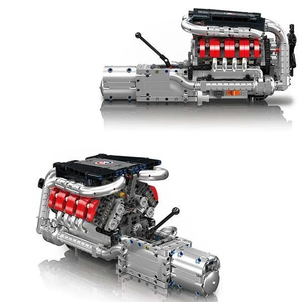 Конструктор Mould King Двигун V8 Mercedes-Benz, 1169 деталей із моторизацією 117583 фото