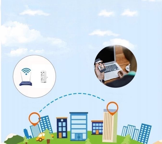 Бездротова Wi-Fi камера Spreest WF-ES56 з дистанційним переглядом руху для охорони дому 1920 x 1080P Білий 116945 фото