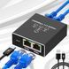 Мережевий Комутатор Розгалужувач на 3 порта RJ45 - 1 Гбіт/с Портативний Універсальний Чорний 116528 фото 6