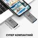 Накопичувач подвійного призначення 25 гб USB Flash Drive 3.0 Універсальний для смартфонів Сірий 116999 фото 4