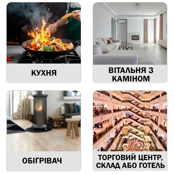 Універсальний Детектор чадного газу Protmex 4В1 Настінний CO детектор з LED екраном + виміри температури та вологості 116962 фото
