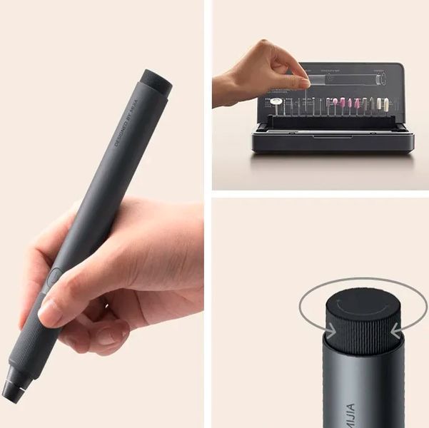 Гравер-ручка Акумуляторна Xiaomi Mijia Electric Grinding Pen для гравірювання, полірування, шліфування 117154 фото