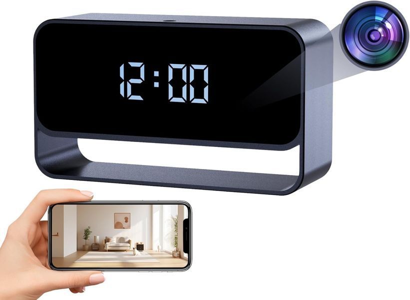 WiFi IP міні камера годинник HiSpyCam HD 1080P охоронна для дому для догляду за дітьми та тваринами з нічним баченням 117112 фото
