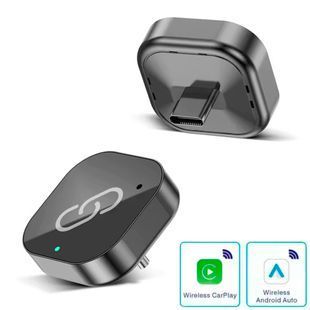 Бездротовий Адаптер для авто для Apple CarPlay і Android Auto 2в1 USB 5G WiFi Bluetooth (7509) Сірий 117509 фото
