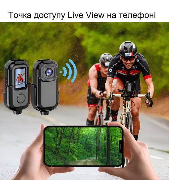 Портативная Wifi Камера 1080P с 0,96-дюймовым экраном Black 115878 фото