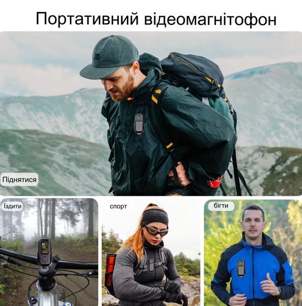 Портативная Wifi Камера 1080P с 0,96-дюймовым экраном Black 115878 фото