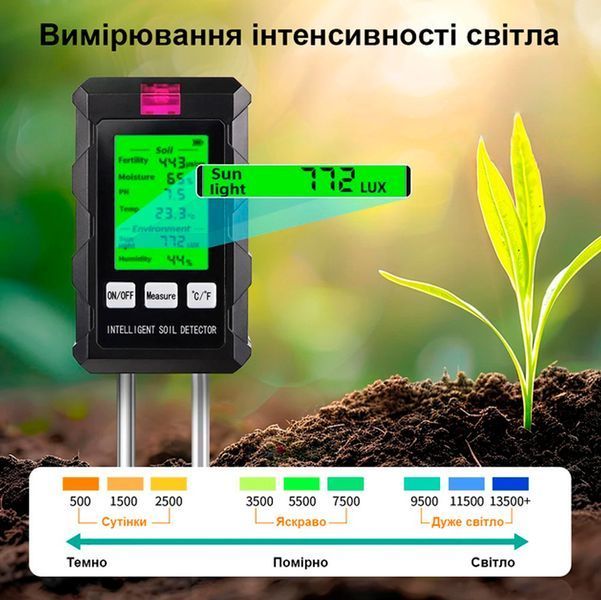 Тестер 6 в 1 грунте ST03 измеритель для садоводства Портативный Универсальный 116545 фото