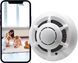 Беспроводная Wi-Fi камера в форме дымового сигнализатора с дистанционным просмотром движения для охраны дома HD 1080P Белый 117280 фото 1