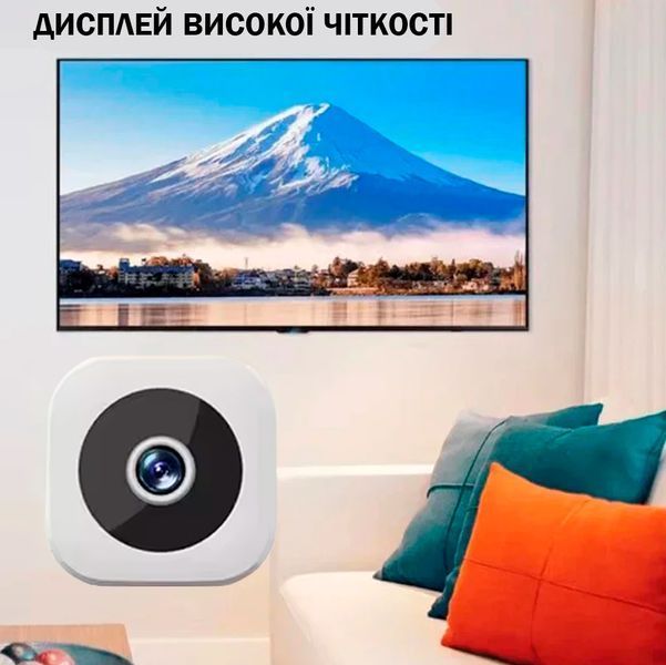 Мини-камера 4K Full HD с WiFi и ночным видением 64 Гб для дома, офиса, авто Белая 117170 фото