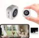 Мини-камера 4K Full HD с WiFi и ночным видением 64 Гб для дома, офиса, авто Белая 117170 фото 1