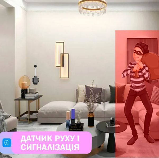 Мини WiFi-камера с картой памяти 32 Гб HD 4K 1080P, ночным видением и двухсторонним аудио для помещений и улицы 117208 фото