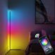 Кутовий LED торшер висотою 2м RGB підсвічування, лампа нічник c Bluetooth управлінням зі смартфона Чорний (2728) 1132342 фото 2